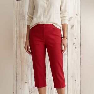 Mario Serrano-Italy-Dark Red Capri Pants
